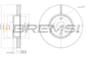 BREMS CD7388V - DISCHI FRENO - BRAKE DISCS