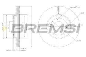 BREMS CD7393V - DISCHI FRENO - BRAKE DISCS