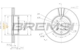 BREMS CD7396V - DISCHI FRENO - BRAKE DISCS