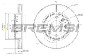 BREMS CD7397V - DISCHI FRENO - BRAKE DISCS