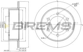 BREMS CD7400S - DISCHI FRENO - BRAKE DISCS