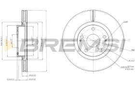 BREMS CD7401V - DISCHI FRENO - BRAKE DISCS