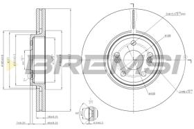 BREMS CD7405V - DISCHI FRENO - BRAKE DISCS