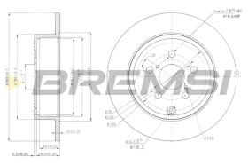 BREMS CD7406S - DISCHI FRENO - BRAKE DISCS