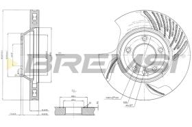 BREMS CD7408VLS - DISCHI FRENO - BRAKE DISCS