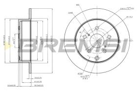 BREMS CD7409S - DISCHI FRENO - BRAKE DISCS