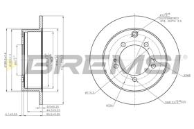 BREMS CD7410S - DISCHI FRENO - BRAKE DISCS