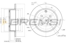 BREMS CD7417S - DISCHI FRENO - BRAKE DISCS