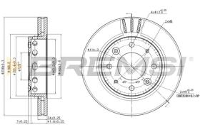 BREMS CD7418V - DISCHI FRENO - BRAKE DISCS