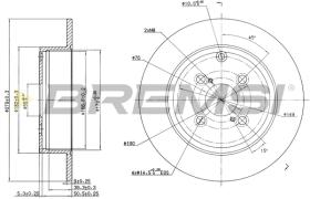 BREMS CD7421S - DISCHI FRENO - BRAKE DISCS