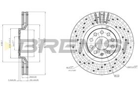 BREMS CD7422V - DISCHI FRENO - BRAKE DISCS