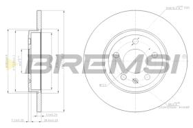 BREMS CD7423S - DISCHI FRENO - BRAKE DISCS