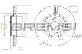 BREMS CD7424V - DISCHI FRENO - BRAKE DISCS