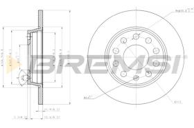 BREMS CD7425S - DISCHI FRENO - BRAKE DISCS