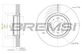 BREMS CD7426V - DISCHI FRENO - BRAKE DISCS