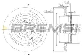 BREMS CD7433V - DISCHI FRENO - BRAKE DISCS