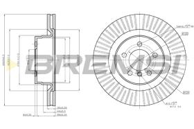 BREMS CD7436V - DISCHI FRENO - BRAKE DISCS