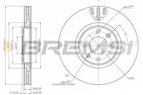 BREMS CD7442V - DISCHI FRENO - BRAKE DISCS