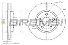 BREMS CD7446V - DISCHI FRENO - BRAKE DISCS