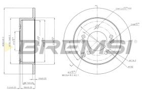 BREMS CD7447S - DISCHI FRENO - BRAKE DISCS