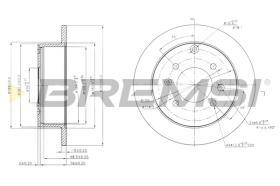 BREMS CD7448S - DISCHI FRENO - BRAKE DISCS