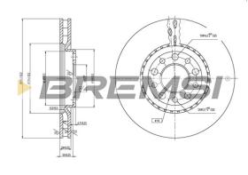 BREMS CD7449V - DISCHI FRENO - BRAKE DISCS