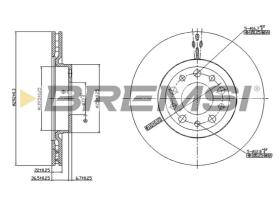 BREMS CD7454V - DISCHI FRENO - BRAKE DISCS