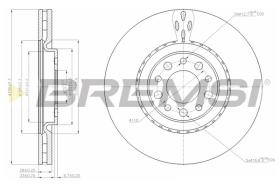 BREMS CD7455V - DISCHI FRENO - BRAKE DISCS