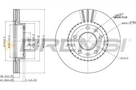 BREMS CD7460V - DISCHI FRENO - BRAKE DISCS