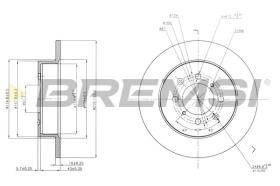 BREMS CD7466S - DISCHI FRENO - BRAKE DISCS