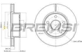 BREMS CD7471V - DISCHI FRENO - BRAKE DISCS