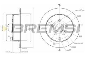 BREMS CD7485S - DISCHI FRENO - BRAKE DISCS