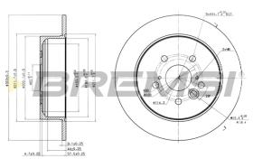 BREMS CD7486S - DISCHI FRENO - BRAKE DISCS