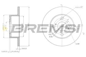 BREMS CD7487S - DISCHI FRENO - BRAKE DISCS