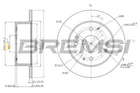 BREMS CD7488S - DISCHI FRENO - BRAKE DISCS