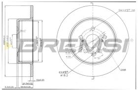 BREMS CD7489S - DISCHI FRENO - BRAKE DISCS