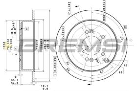 BREMS CD7493S - DISCHI FRENO - BRAKE DISCS