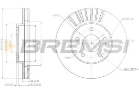 BREMS CD7494V - DISCHI FRENO - BRAKE DISCS