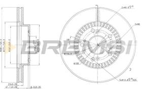 BREMS CD7496V - DISCHI FRENO - BRAKE DISCS