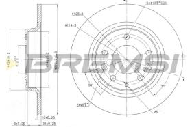 BREMS CD7500S - DISCHI FRENO - BRAKE DISCS