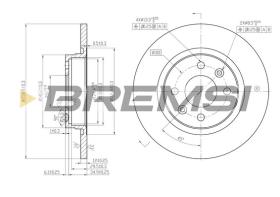 BREMS CD7502S - DISCHI FRENO - BRAKE DISCS