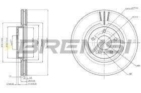 BREMS CD7505V - DISCHI FRENO - BRAKE DISCS