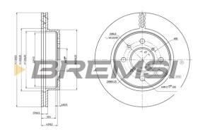 BREMS CD7509V - DISCHI FRENO - BRAKE DISCS