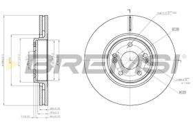 BREMS CD7511V - DISCHI FRENO - BRAKE DISCS