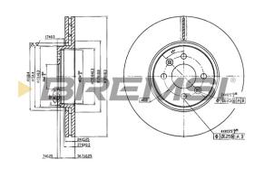 BREMS CD7513V - DISCHI FRENO - BRAKE DISCS