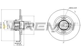 BREMS CD7515S - DISCHI FRENO - BRAKE DISCS