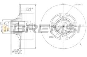 BREMS CD7517S - DISCHI FRENO - BRAKE DISCS