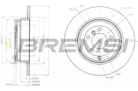 BREMS CD7518S - DISCHI FRENO - BRAKE DISCS