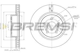 BREMS CD7524V - DISCHI FRENO - BRAKE DISCS