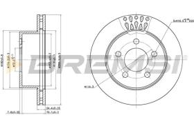 BREMS CD7525V - DISCHI FRENO - BRAKE DISCS